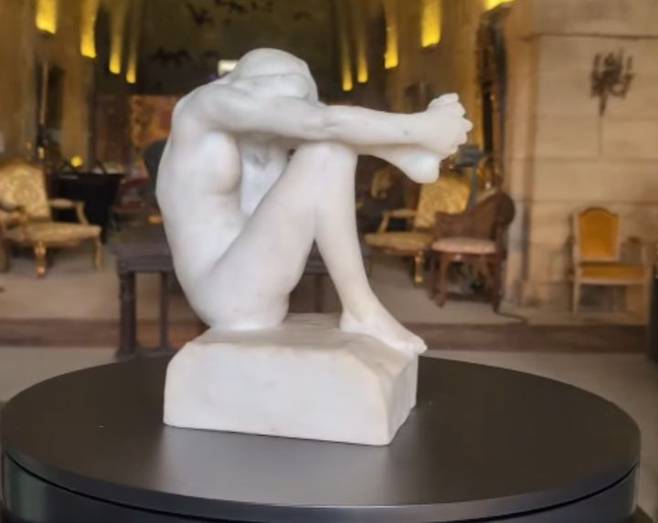 오귀스트 로댕 1892년 작 '절망'. SNS 캡처 (@lasagarouillac) *재판매 및 DB 금지