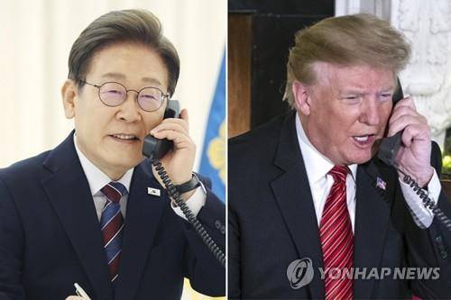 이재명 대통령-트럼프 미국 대통령 통화 이재명 대통령(왼쪽)-트럼프 미국 대통령 [EPA=연합뉴스 자료사진. 재판매 및 DB 금지]