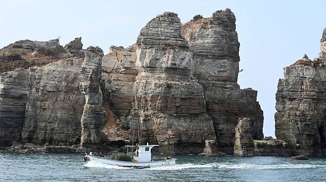 백령도 두무진. 사진=인천시