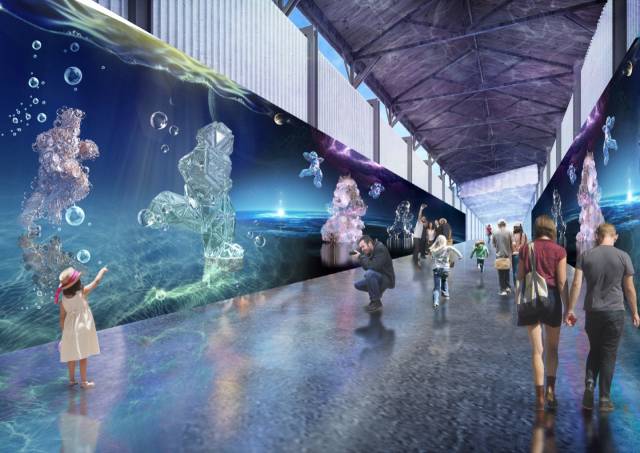 통영 해저터널 미디어아트 테마파크 조감도./통영시/