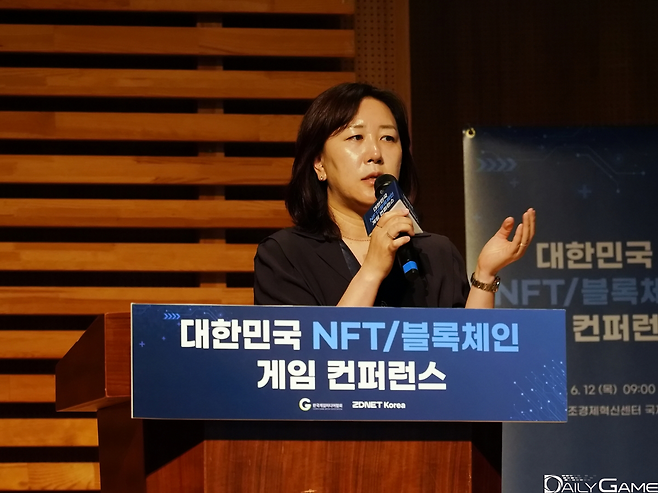 웹3 생태계의 대중화는 사용자 경험에 달렸다는 안랩블록체인컴퍼니의 임주영 총괄리더.