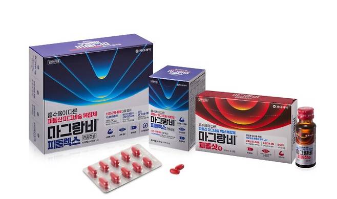 마그랑비 피돌샷 액, 피돌렉스 연질캡슐. [사진=동아제약]