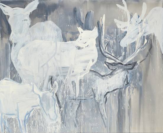 이강소, 무제-(N)91142, 1991. 캔버스에 유채. 198 x 243 cm (77.95 x 95.67 in). (타데우스 로팍 제공)