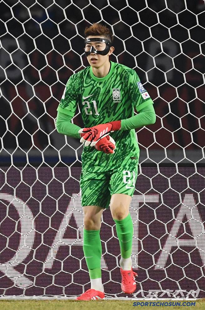 20일 고양종합운동장에서 열린 2026 FIFA 북중미 월드컵 아시아지역 3차 예선 대한민국과 오만의 경기. 조현우가 경기를 준비하고 있다. 고양=박재만 기자 pjm@sportschosun.com/2025.03.20/