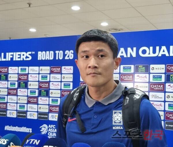 지난해 경솔한 발언과 행동으로 대표팀 경기 후 팬들과 부딪쳤던 김민재. ⓒ스포츠한국 김성수 기자