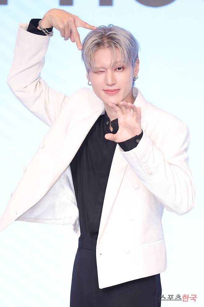 미니 12집 '골든 아워 : 파트3(GOLDEN HOUR : Part.3)' 발매 기념 기자간담회에 참석한 그룹 에이티즈(ATEEZ) 우영. 25.06.12 ⓒ이혜영 기자 lhy@hankooki.com