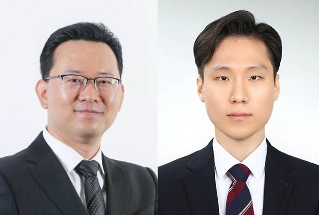 김채운 울산과학기술원(UNIST) 물리학과 교수(왼쪽)와 김진균 연구원. UNIST 제공