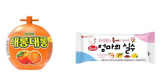 돌아온 대롱대롱(왼쪽), 돌아온 엄마의 실수(오른쪽). 롯데웰푸드 제공