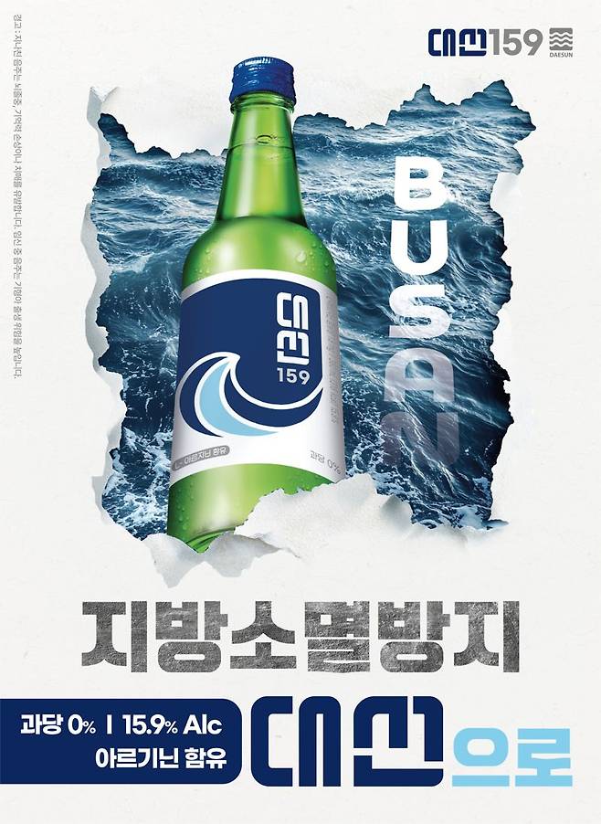 대선주조의 지방소멸 방지 포스터. 대선주조 제공