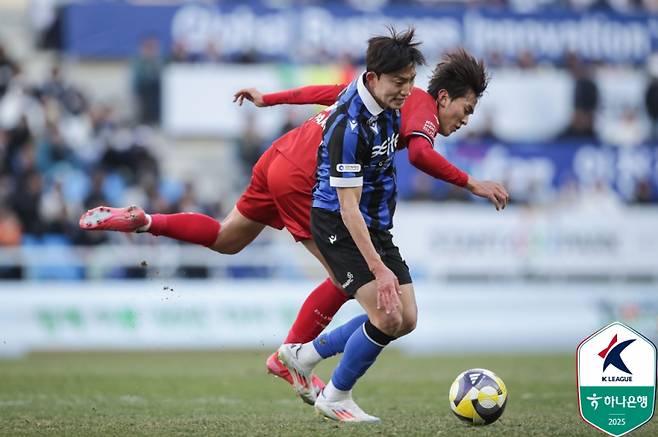 인천 김보섭. 사진=프로축구연맹