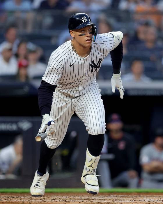 올 시즌 타율 4할과 60홈런에 동반 도전하는 저지. 로이터=연합뉴스