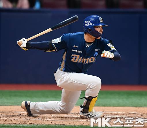 2번 타자에 순조롭게 적응 중인 김주원. 사진=김재현 기자