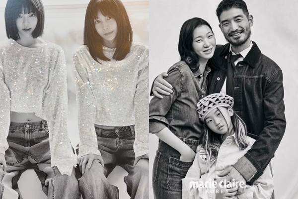 왼쪽부터 황신혜와 딸 이진이, 장윤주 가족/각자 소셜미디어