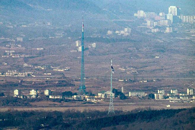 고요한 북녘. 연합뉴스