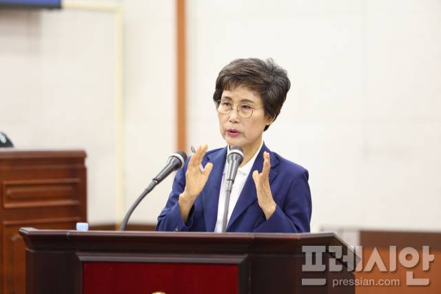 ▲윤재숙 장흥군의원ⓒ프레시안