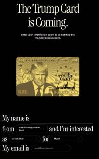 골드카드 신청 사이트. 출처=트럼프카드닷고브