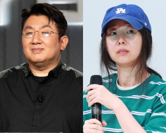 하이브 의장 방시혁, 어도어 전 대표 민희진 /사진=스타뉴스