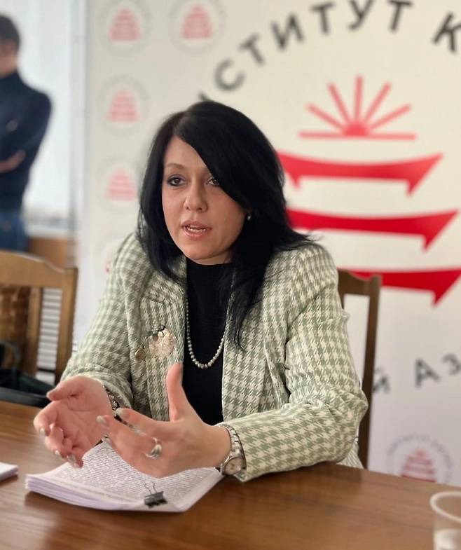 한국어 전문가 포홀코바 교수 (모스크바=연합뉴스) 최인영 특파원 = 러시아에서 한국어를 가르치는 예카테리나 포홀코바 모스크바 국립언어대학교 통번역학부장. [한국국제교류재단(KF) 모스크바 사무소 제공] 2025.6.12 abbie@yna.co.kr (끝)