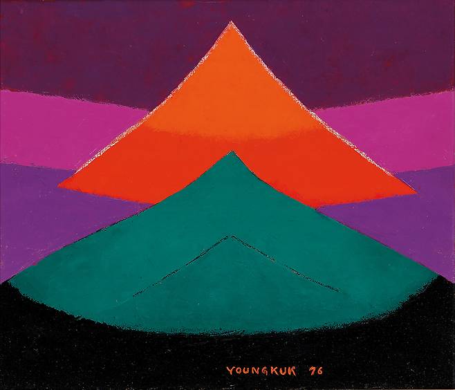 유영국 Yoo YoungKuk 1916 – 2002, Work, oil on canvas, 45.5×53cm (10) | 1976 (4~5억 원) (케이옥션 제공)