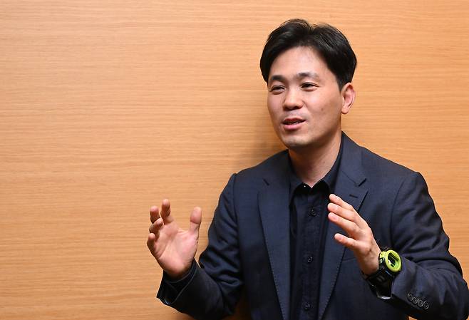 12일 대전 유성구 대전컨벤션센터에서 서울대 나용수 원자핵공학과장이 본지와 인터뷰하고 있다. / 고운호 기자