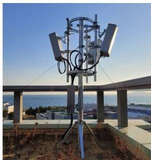 일신EDI가 한국수력원자력의 지원을 받아 개발한 통합형 원전 무선통신체계 기지국이 부산 기장군 고리 원전에 설치된 모습. 한국수력원자력 제공