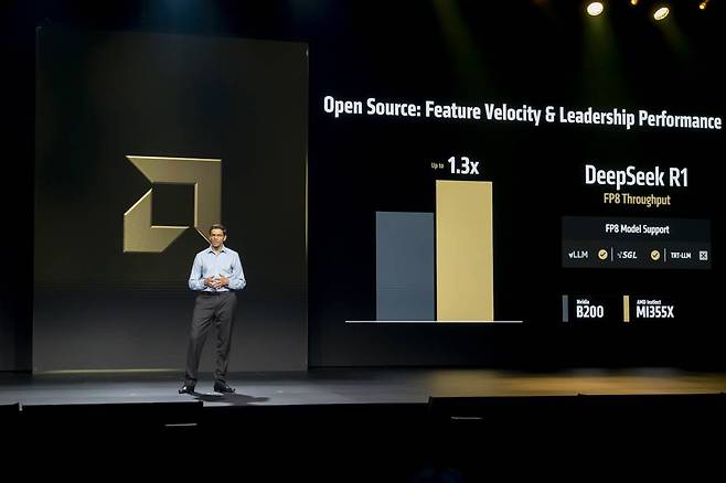 밤시 보파나(Vamsi Bopanna) AMD 인공지능 그룹 수석 부사장이 ROCm 7의 정식 출시를 알렸다 / 출처=IT동아