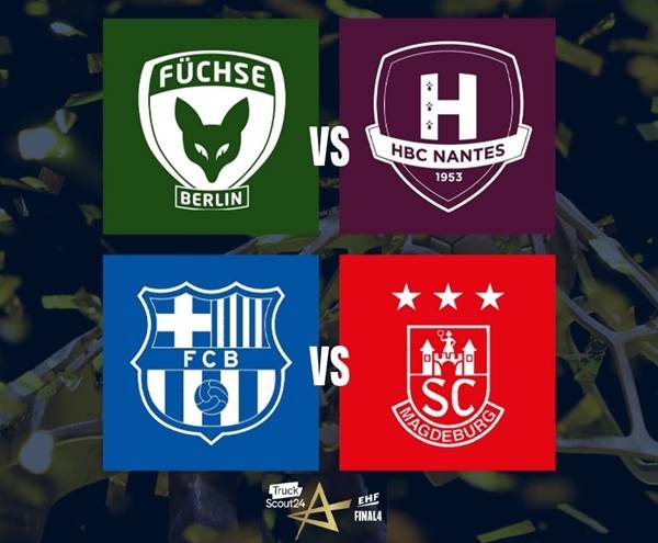 사진 2024/25 EHF 남자 핸드볼 챔피언스리그 파이널4 대진표, 사진 출처=유럽핸드볼연맹