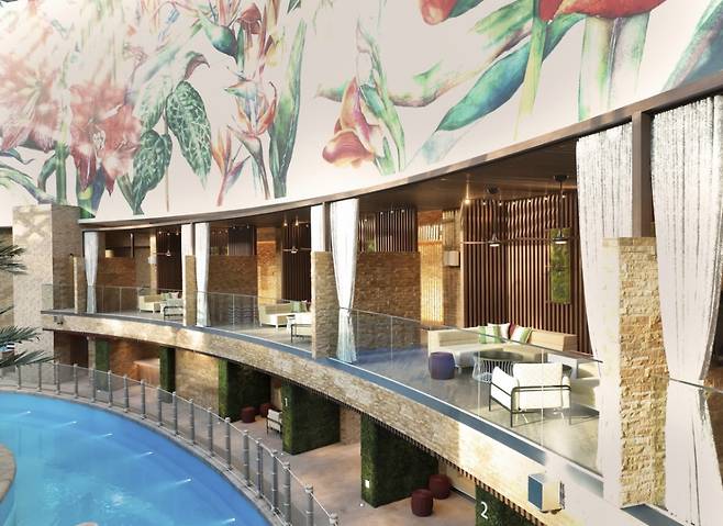 인스파이어 스플래시 베이에 있는 카바나 모습/사진제공=인스파이어