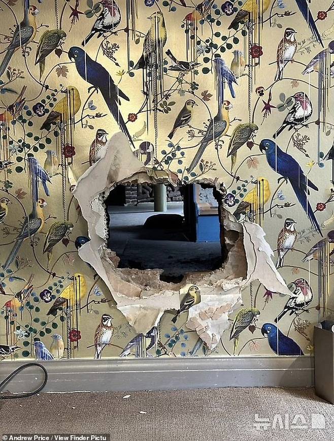 [뉴시스]영국 체셔의 한 고급 부티크 매장 벽을 뚫고 침입한 도둑들이 약 4억 원 상당의 명품백을 훔쳐 달아났다. (사진=데일리메일)