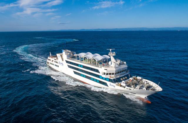 HD현대미포가 건조한 전기추진 스마트선박 ‘울산태화호.’ 사진 제공=울산시