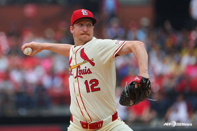 에릭 페디가 이번 시즌 세인트루이스에서 공을 던지는 모습. /AFPBBNews=뉴스1