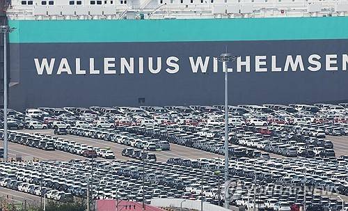 자동차 수출  [연합뉴스 자료사진]