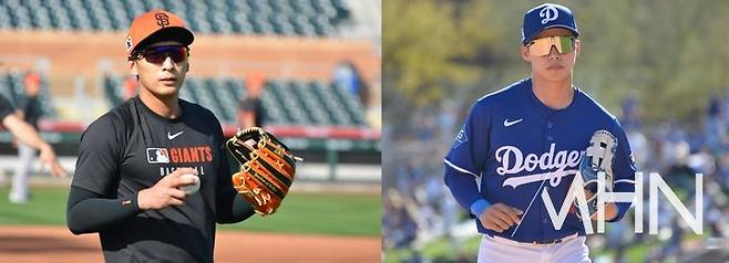 (샌프란시스코 이정후(왼쪽)와 LA 다저스 김혜성)