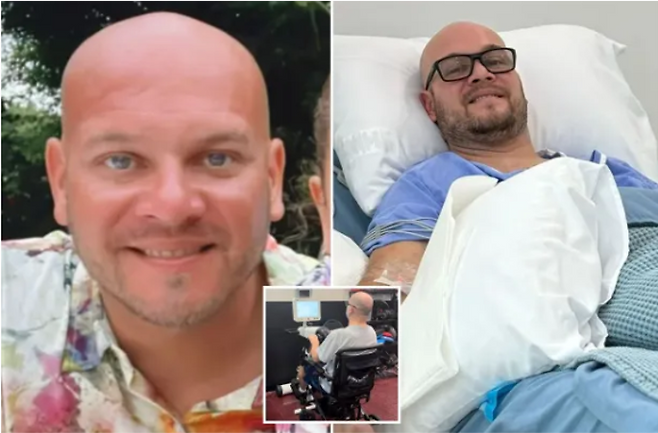 왼팔에 이상한 떨림 증상을 겪었지만 근육 경련인가 하고 넘겼다가 시한부 선고를 받은 남성의 사연이 공유됐다. [사진=SNS]