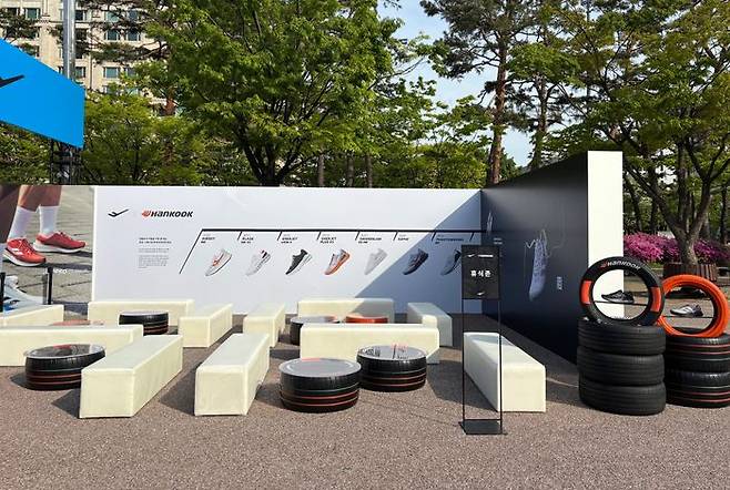 2025 서울하프마라톤 내 한국X프로-스펙스 부스. ⓒ한국타이어