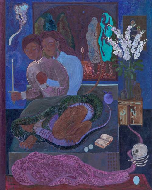 고등어 ‘Room Tone_그 뱀이 허물을 벗었다’(162.2×130.3㎝). [국제갤러리]