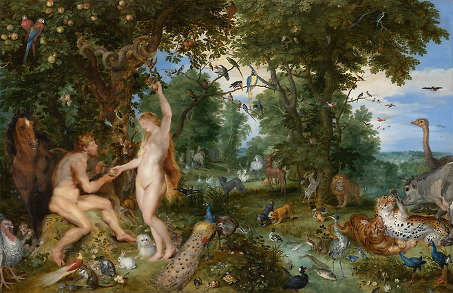 Jan Brueghel the Elder & Peter Paul Rubens [The Garden of Eden with the Fall of Man], 1615 ©Mauritshuis