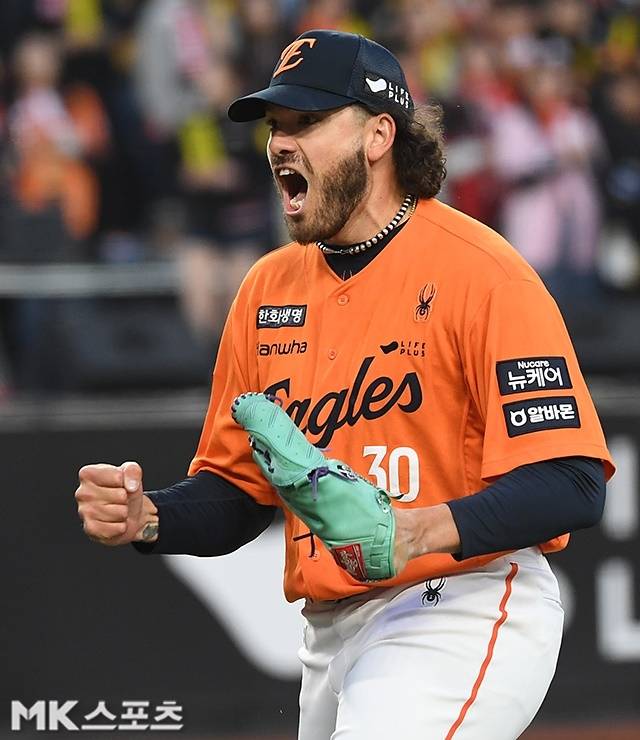 한화 폰세는 14일 대전 LG전에서 쾌투할 수 있을까. 사진=천정환 기자