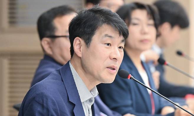 김정기 대구시장 권한대행이 간부회의를 주재하고 있다. 대구시 제공