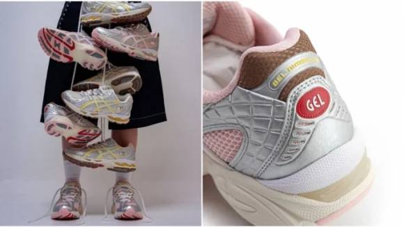 아식스 x 아트모스 x 반디 더 핑크 젤 님버스 10.1 바나나 스플릿. 출처=반디 더 핑크