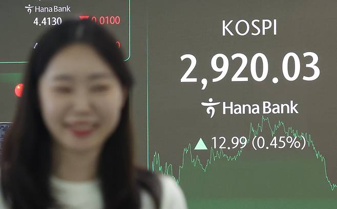 12일 서울 중구 하나은행 딜링룸 모습. /연합뉴스