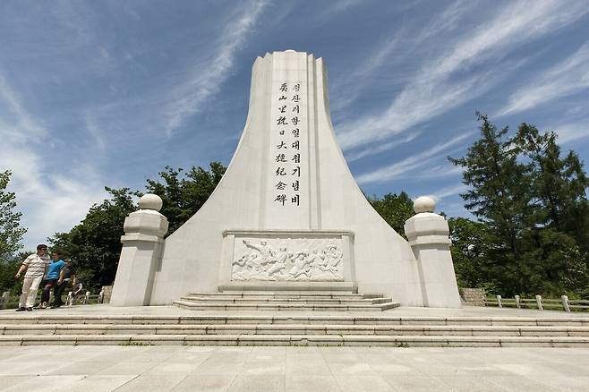 중국 길림성 연변조선족자치주 화룡시 청산리의 청산리항일대첩기념비. 2001년 대한광복회와 연변의 조선족이 함께 건립했다. 사진=독립기념관