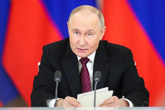 블라디미르 푸틴 러시아 대통령. AP=연합뉴스