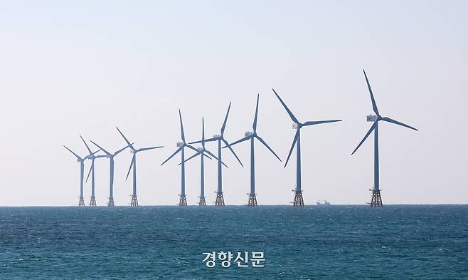 제주 탐라해상풍력발전단지. 강윤중 기자