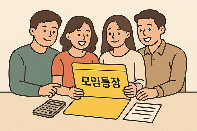 챗GPT가 제작한 모임통장 관련 이미지 <챗GPT>