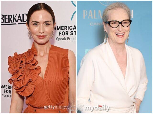 에밀리 블런트, 메릴 스트립./게티이미지코리아