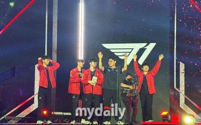 T1이 3대0 셧아웃으로 한화생명을 꺾고 2025 MSI 무대에 진출했다. /박성규 기자