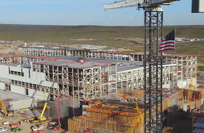 미국 마이크론이 아이다호주에 구축 중인 메모리 반도체 공장. [마이크론 유튜브]