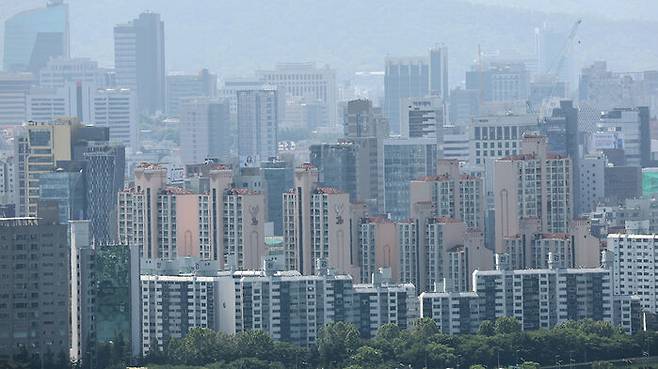 서울 남산에서 바라본 서울 시내