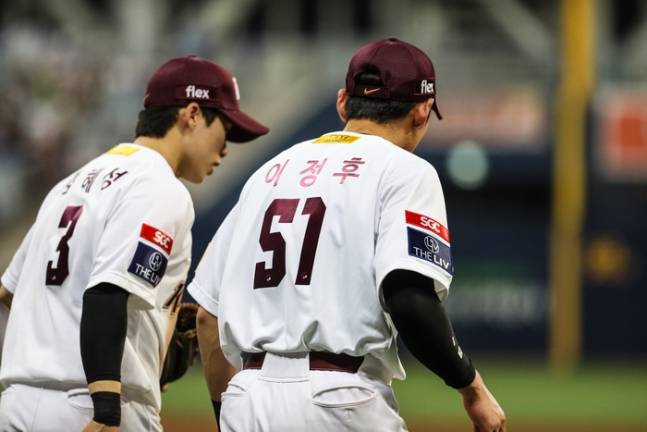 키움 시절 김혜성(왼쪽)과 이정후. /사진=키움 히어로즈 제공